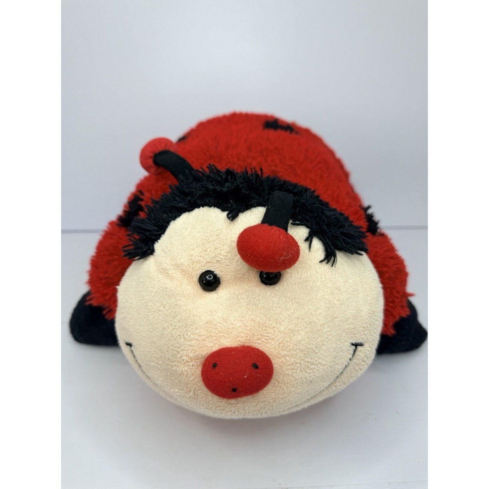RARE Pillow Pet Ladybug Red Black Soft Plush Original 18" Retired 2010